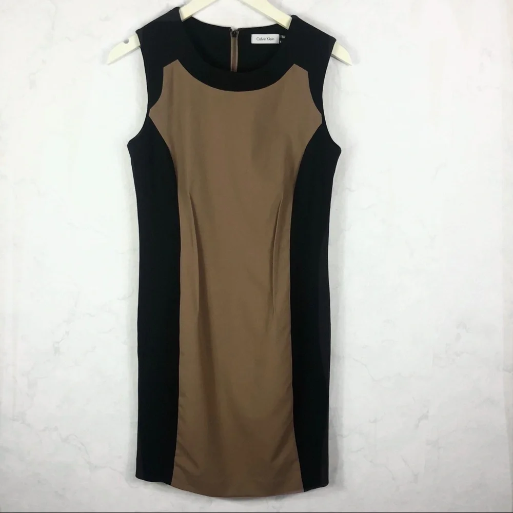 [Calvin Klein] Classic Tan Dress